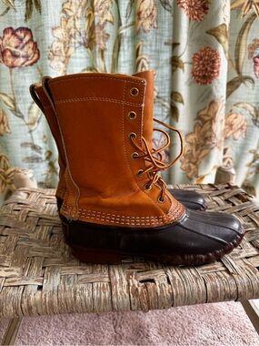 L.L. Bean Caramel Tan Leather Boots